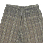 CARHARTT Mens Shorts Beige Plaid Casual M W30 Cotton Blend Zip Pockets
