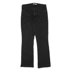 LEVI'S Womens Black Regular Fit Straight Denim Jeans W31 L29 Classic Zip Closure