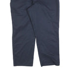 DICKIES Mens Navy Cotton Blend Regular Fit Straight Leg Trousers W40 L30