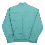 RAINBOW NEST Womens Turquoise Nylon Zip Jacket S Plain Lightweight Casual