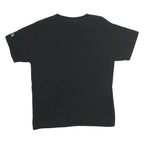 CHAMPION Mens Black Graphic T-Shirt M Short Sleeve Crew Neck Logo Print