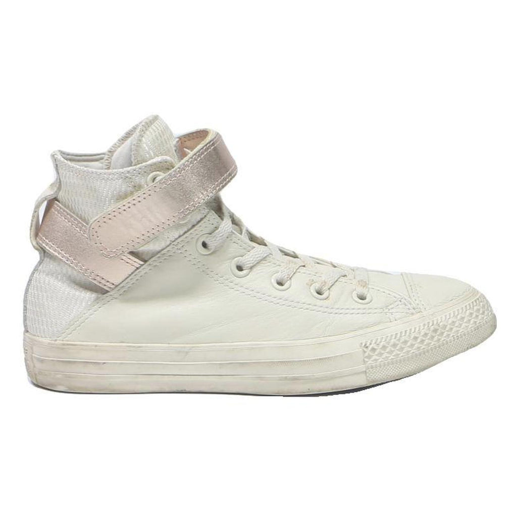 CONVERSE High Top Womens Leather White Boots UK 5.5 Stylish Casual Durable