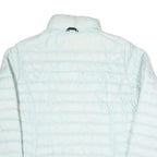 JACK WOLFSKIN Womens Pale Blue Jacket UK 18 Polyester Blend Puffer Zip Outdoor
