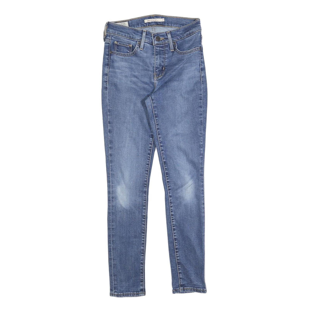 LEVI'S 311 Womens Slim Skinny Denim Medium Blue W25 L28 Stretch Cotton Blend Zip