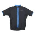 GIANT Mens Black & Blue Modern T-Shirt M Short Sleeve Zip Neck Cycling