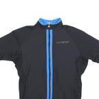 GIANT Mens Black & Blue Modern T-Shirt M Short Sleeve Zip Neck Cycling