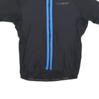 GIANT Mens Black & Blue Modern T-Shirt M Short Sleeve Zip Neck Cycling