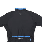 GIANT Mens Black & Blue Modern T-Shirt M Short Sleeve Zip Neck Cycling