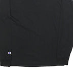 CHAMPION Mens Black Long Sleeve Crew Neck Graphic T-Shirt M