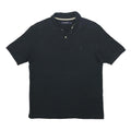 MARINA YACHTING Mens Black Short Sleeve Plain Polo Shirt M Classic Casual
