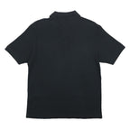 MARINA YACHTING Mens Black Short Sleeve Plain Polo Shirt M Classic Casual