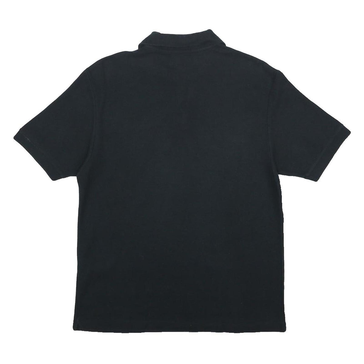 MARINA YACHTING Mens Black Short Sleeve Plain Polo Shirt M Classic Casual