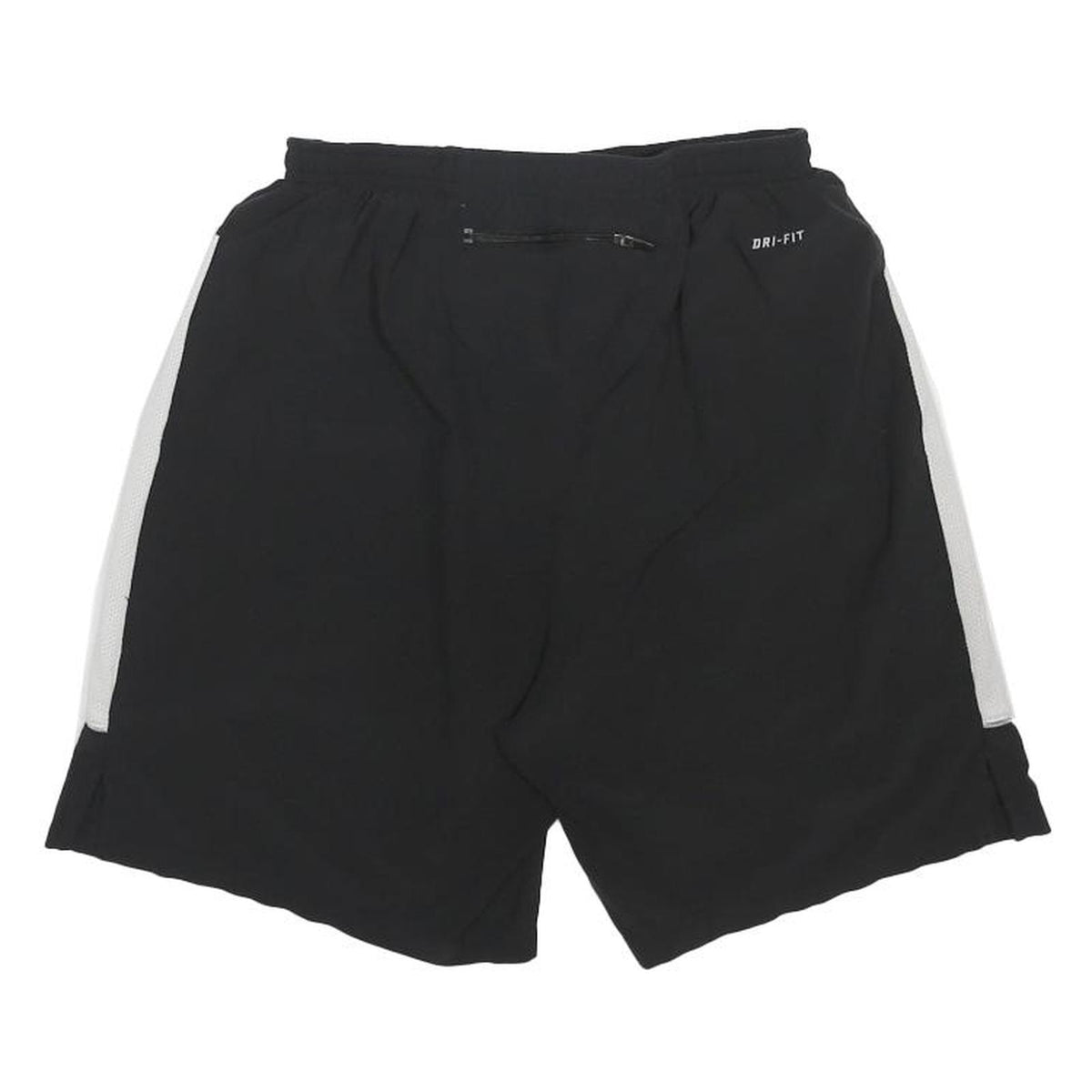 NIKE Mens Black & White Sports Shorts S W24 Dri-Fit Polyester Blend