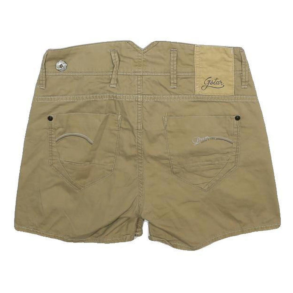 G-STAR Womens Shorts Beige Casual S W29 Cotton Comfortable Classic Fit