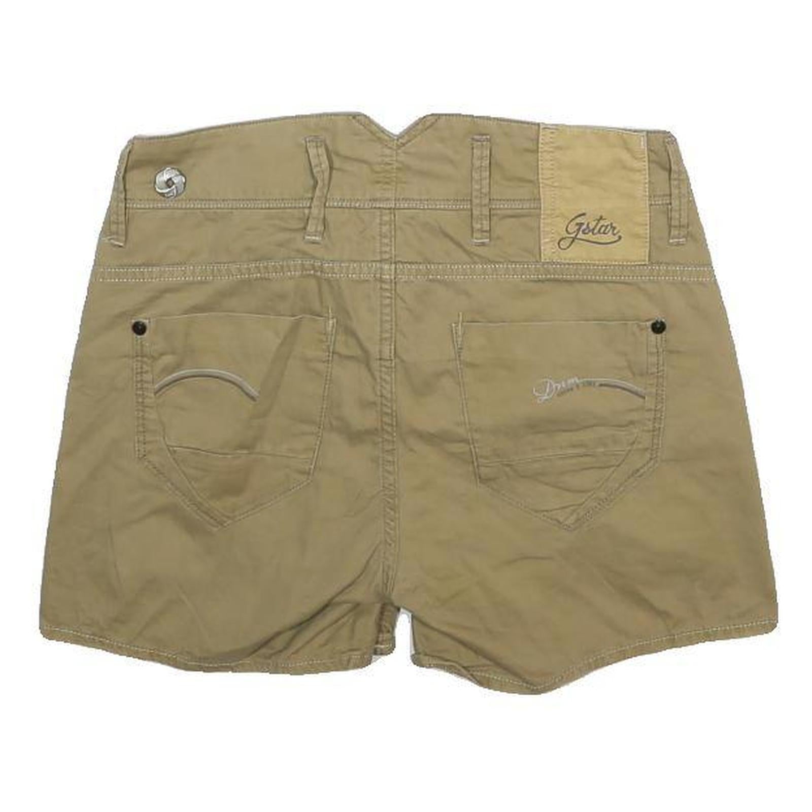 G-STAR Womens Shorts Beige Casual S W29 Cotton Comfortable Classic Fit