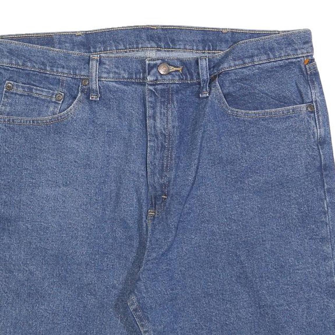 WRANGLER Mens Shorts Blue Denim Casual L W36 Cotton Blend Classic Fit