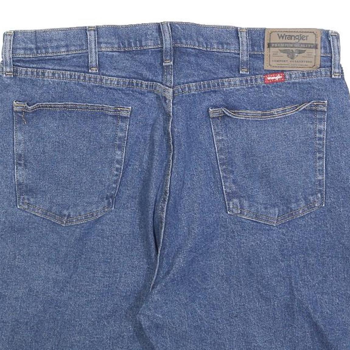 WRANGLER Mens Shorts Blue Denim Casual L W36 Cotton Blend Classic Fit