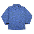SCHOFFEL Mens Blue Outdoor Jacket S Polyester Woven Crazy Pattern Zip Closure
