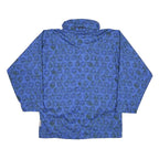 SCHOFFEL Mens Blue Outdoor Jacket S Polyester Woven Crazy Pattern Zip Closure