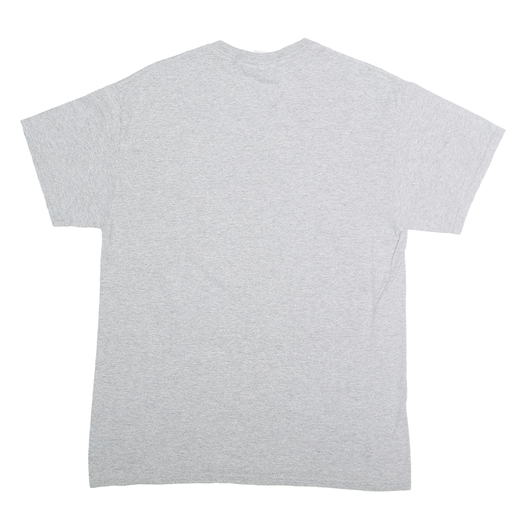 GILDEN Mens Grey Russell Wilson Football Graphic T-Shirt M Crew Neck Short