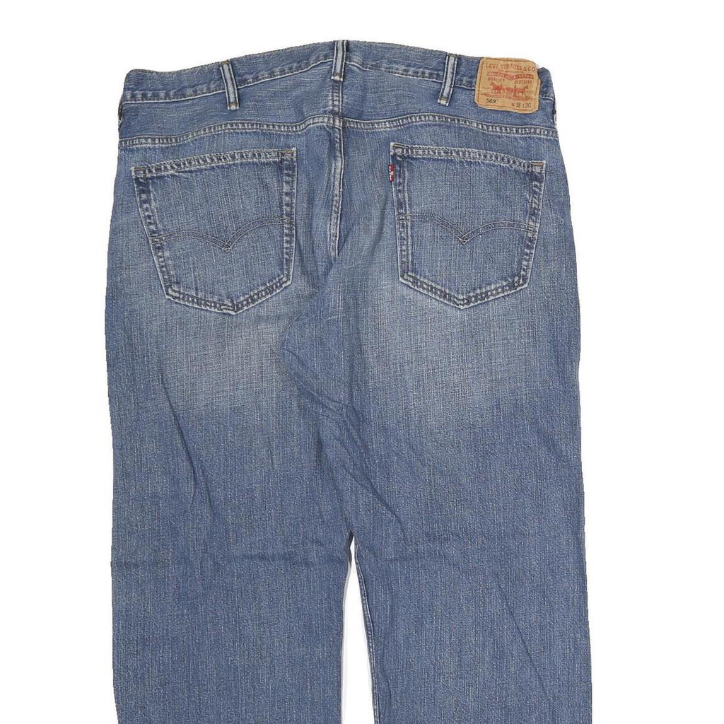 LEVI'S Mens Jeans Blue Regular Straight Denim Medium W38 L30 Classic Cotton Zip