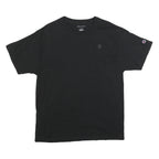 CHAMPION Mens Black Classic T-Shirt L Short Sleeve Crew Neck Cotton Blend