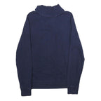 POLO RALPH LAUREN Mens Navy Blue Shawl Collar M Cotton Blend Sweatshirt