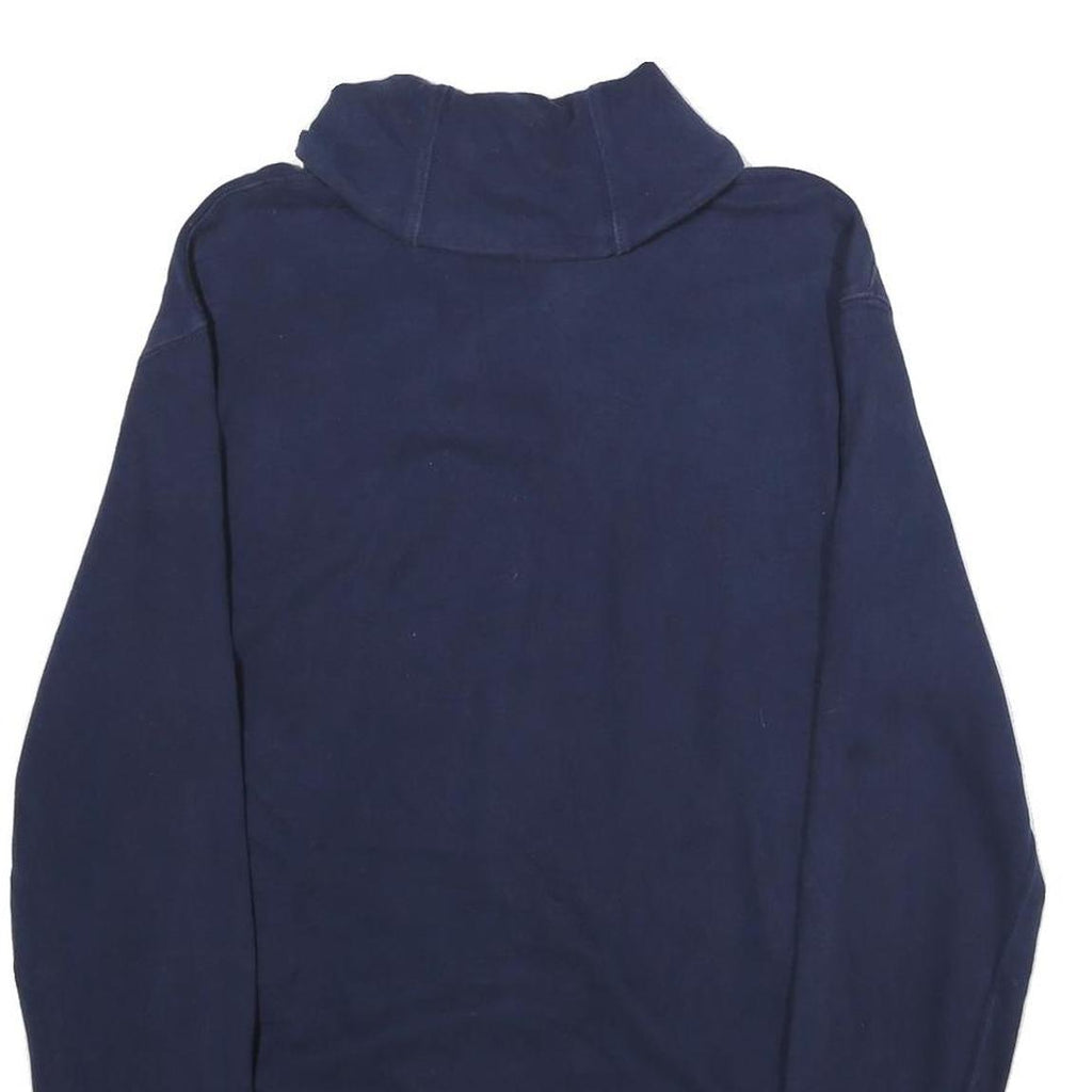 POLO RALPH LAUREN Mens Navy Blue Shawl Collar M Cotton Blend Sweatshirt