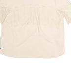 ZARA Womens Cream Top Short Sleeve Round Neck Lace Detail L Elegant