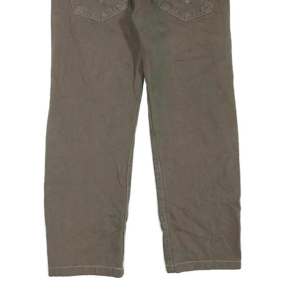 LEVI'S 501 Womens Regular Fit Straight Denim W31 L26 Brown Cotton Blend Button