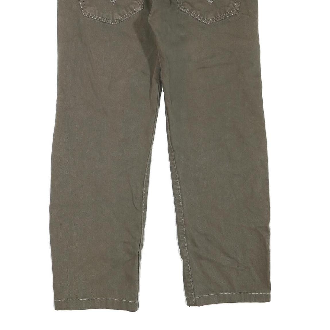 LEVI'S 501 Womens Regular Fit Straight Denim W31 L26 Brown Cotton Blend Button