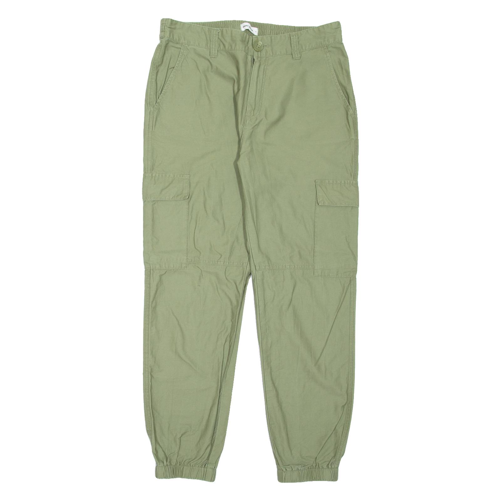 TALLY WEIJL Cargo Womens Trousers Green Regular Tapered W30 L27