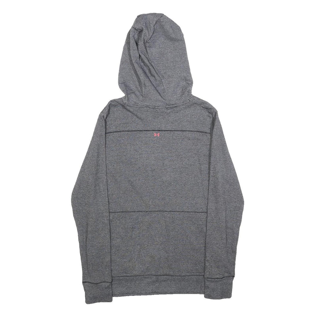 UNDER ARMOUR Mens Grey Hoodie S Cotton Blend Pullover Sportswear