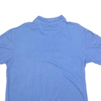 CHAPS Mens Blue Cotton Blend Polo Shirt Short Sleeve M Classic Fit Casual