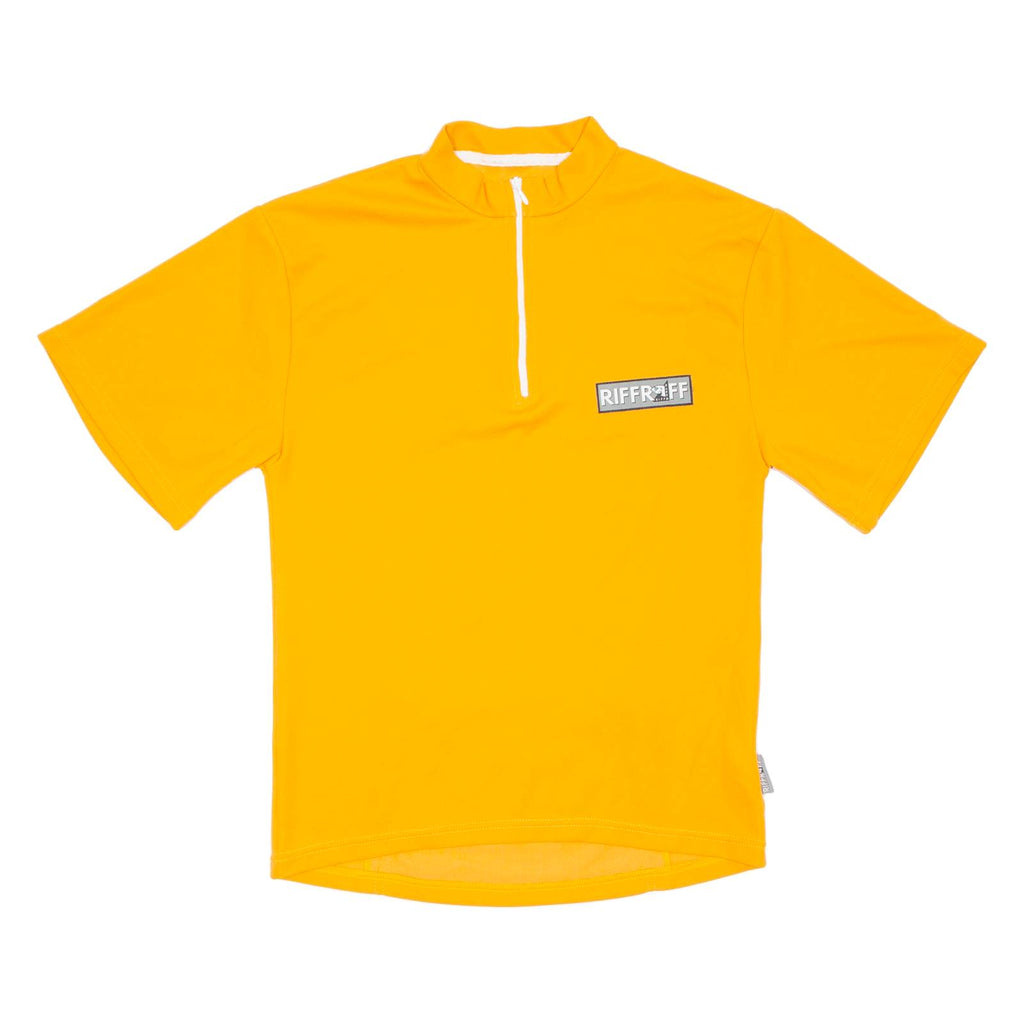 RIFFRAFF Cycling Mens Jersey Orange 1/4 Zip S