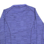 THE NORTH FACE Womens Purple Patterned Jumper 1/4 Zip Basic Knit XL Outdoor