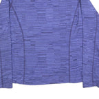 THE NORTH FACE Womens Purple Patterned Jumper 1/4 Zip Basic Knit XL Outdoor