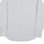 HUGO BOSS Mens White & Black Checked Shirt M Cotton Blend Classic Formal