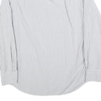 HUGO BOSS Mens White & Black Checked Shirt M Cotton Blend Classic Formal