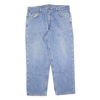 CARHARTT Mens Jeans Blue Regular Straight Denim Medium W38 L28 Workwear Zip