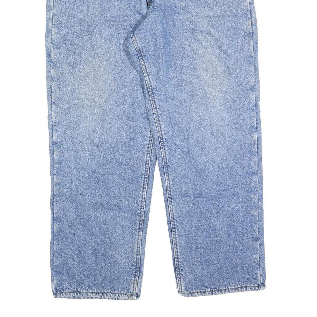 CARHARTT Mens Jeans Blue Regular Straight Denim Medium W38 L28 Workwear Zip