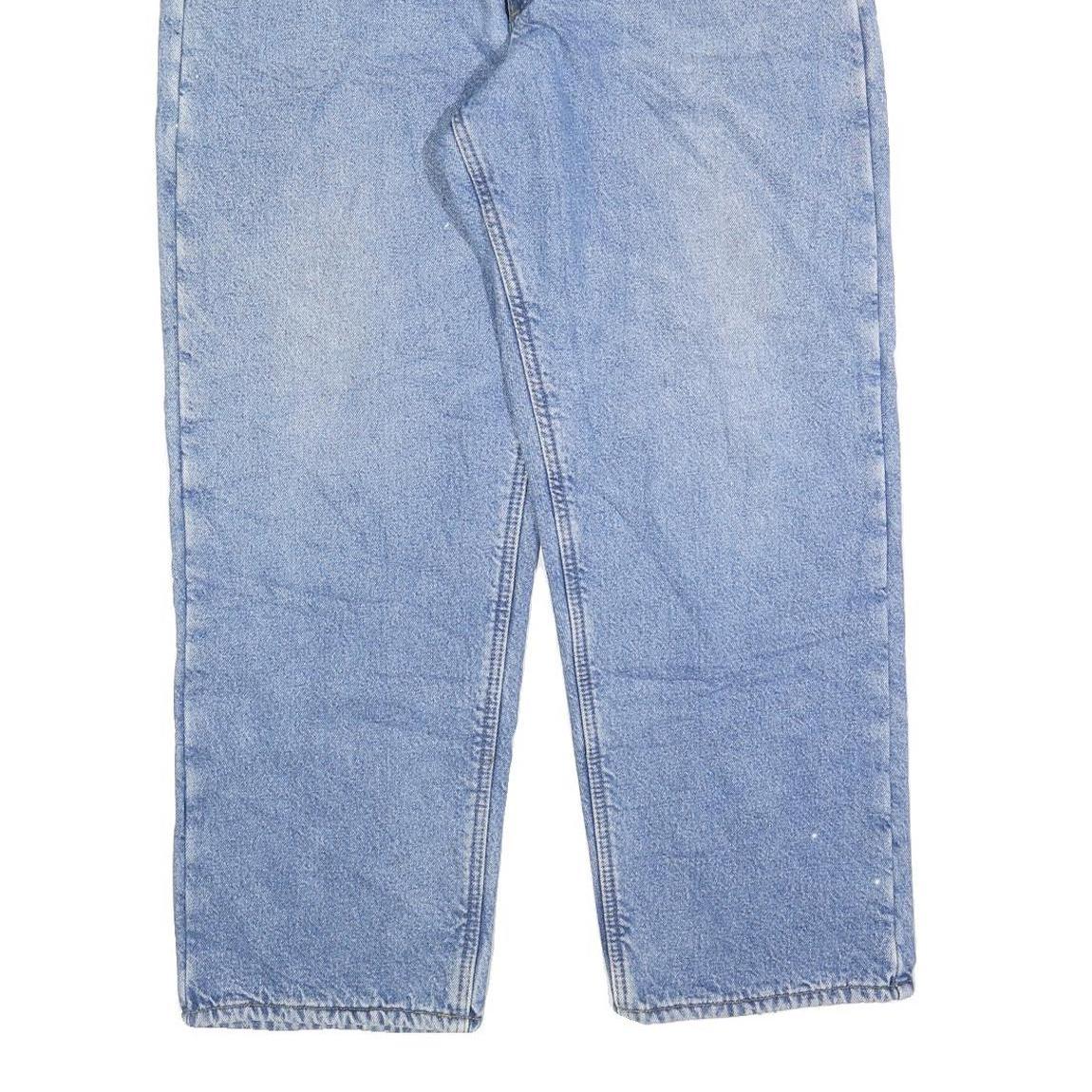 CARHARTT Mens Jeans Blue Regular Straight Denim Medium W38 L28 Workwear Zip