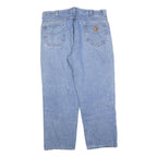 CARHARTT Mens Jeans Blue Regular Straight Denim Medium W38 L28 Workwear Zip