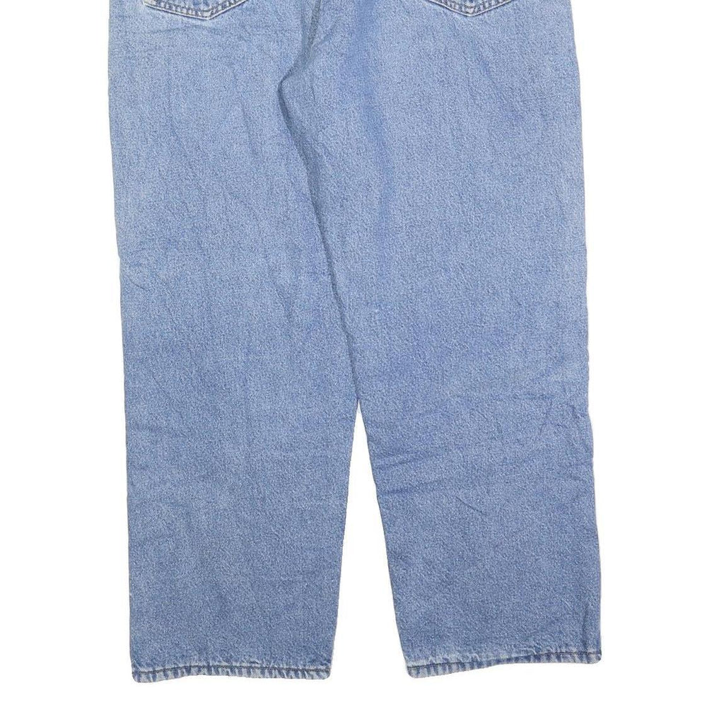 CARHARTT Mens Jeans Blue Regular Straight Denim Medium W38 L28 Workwear Zip