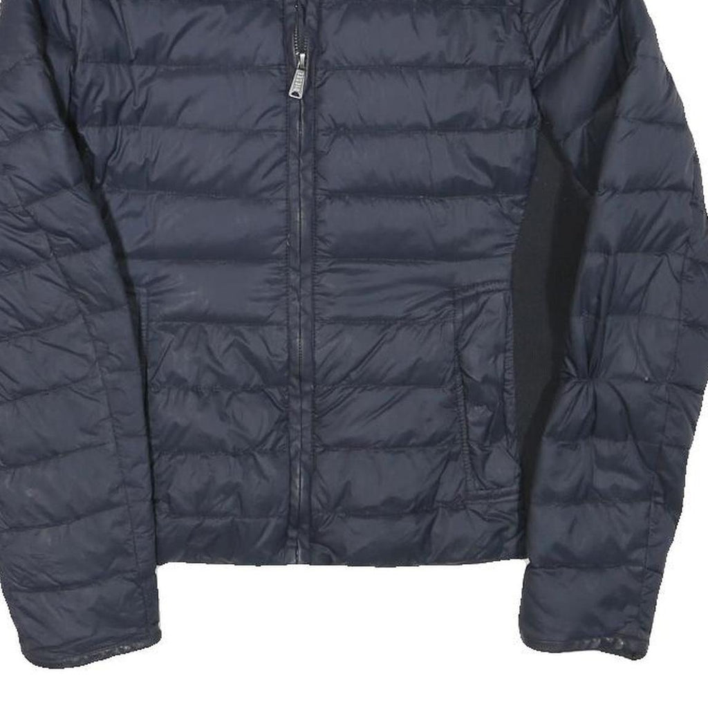 DIESEL Womens Navy Blue Jacket S Polyester Blend Puffer Zip Up Lightweight