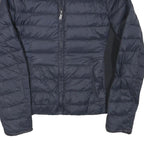 DIESEL Womens Navy Blue Jacket S Polyester Blend Puffer Zip Up Lightweight