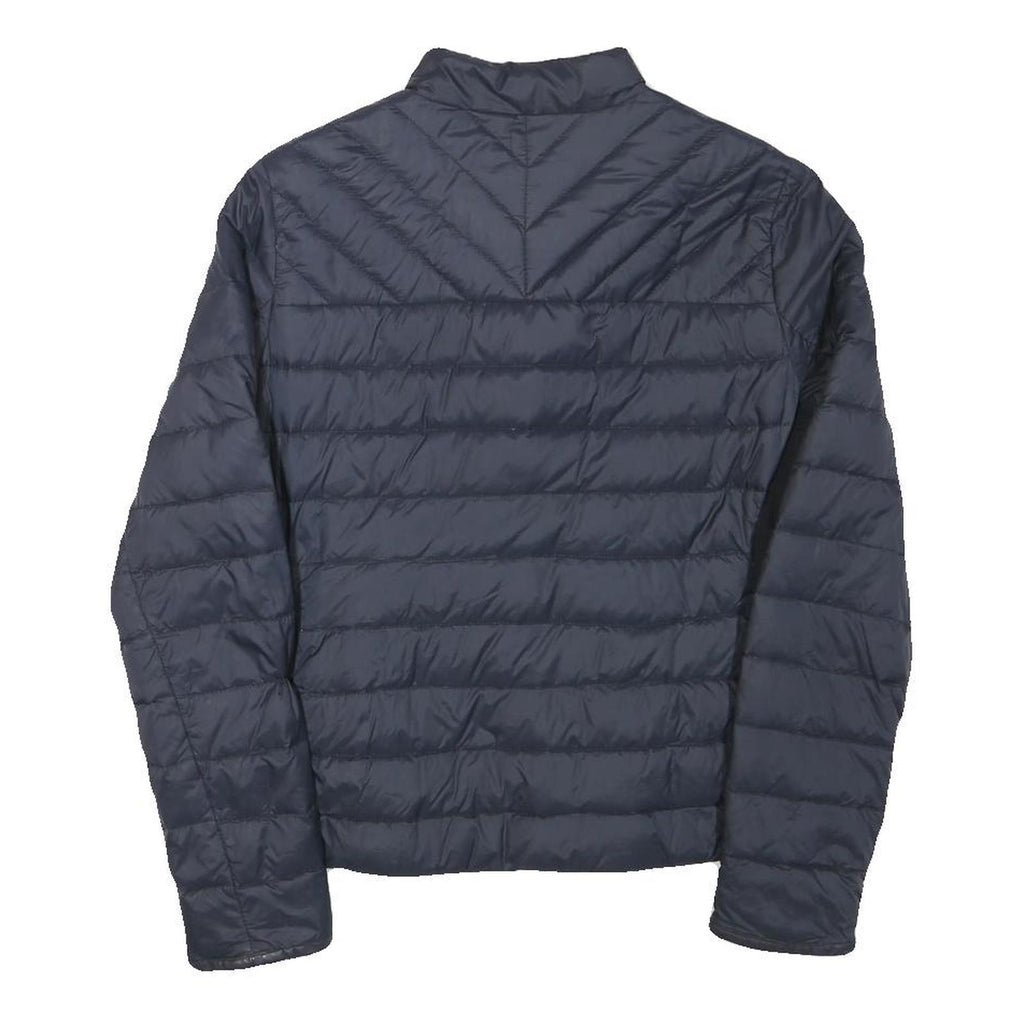 DIESEL Womens Navy Blue Jacket S Polyester Blend Puffer Zip Up Lightweight