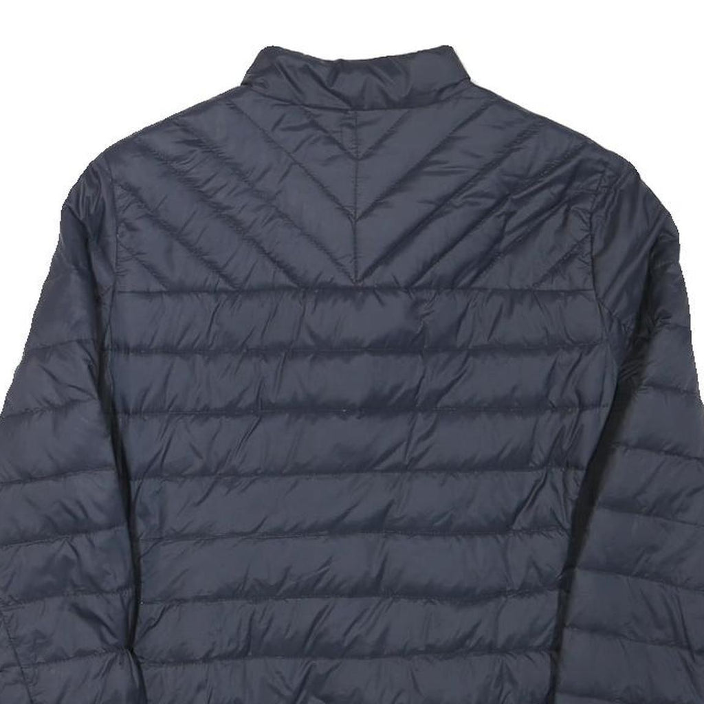 DIESEL Womens Navy Blue Jacket S Polyester Blend Puffer Zip Up Lightweight