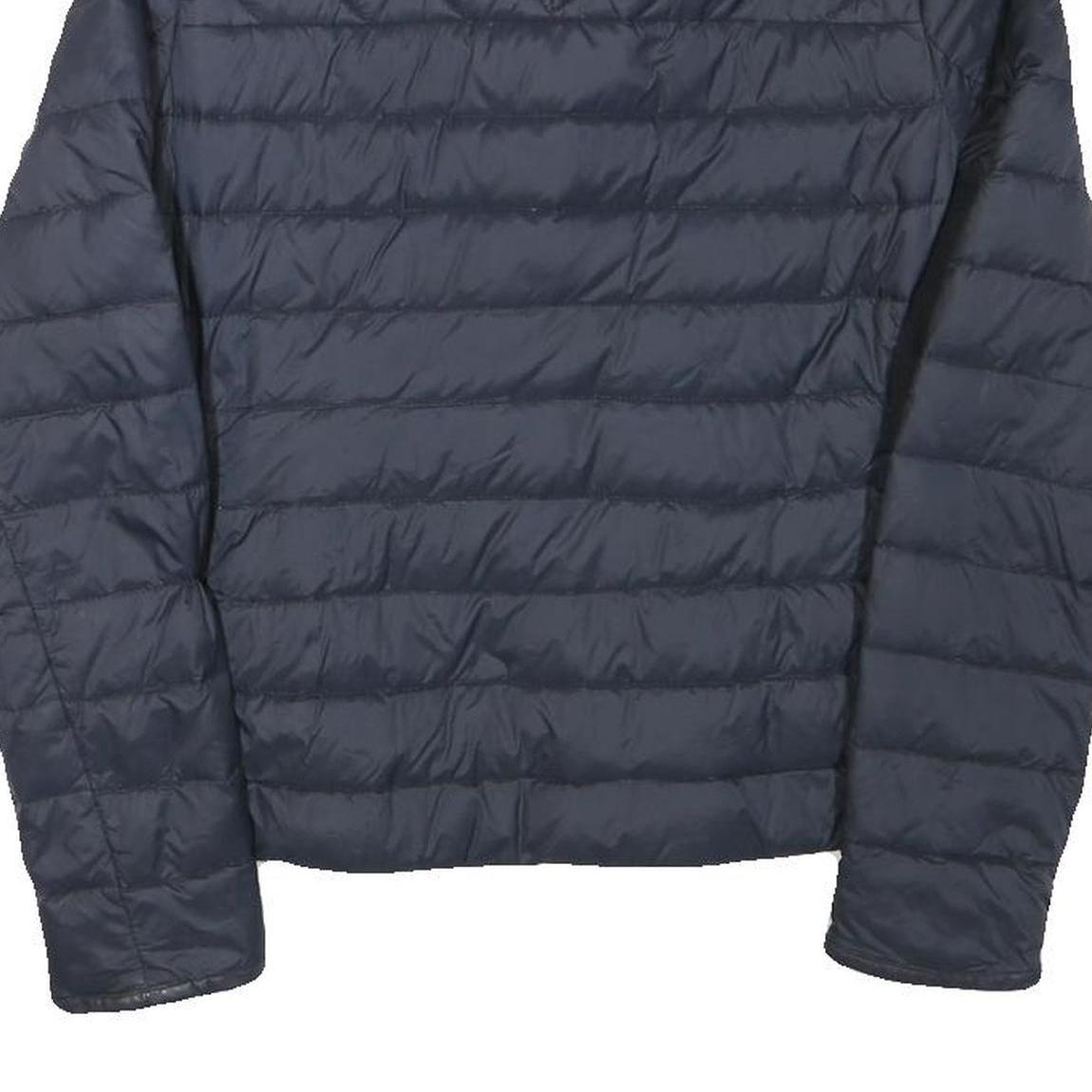 DIESEL Womens Navy Blue Jacket S Polyester Blend Puffer Zip Up Lightweight