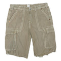 TRUE RELIGION Mens Shorts Beige XL W38 Cargo Cotton Blend Contrast Stitching